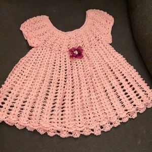 Toddler Pink Crochet Size 2T.